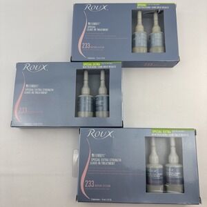 3 x Roux Fermodyl Extra Strength Leave In Treatment 233 REPAIR System 9 Applicat